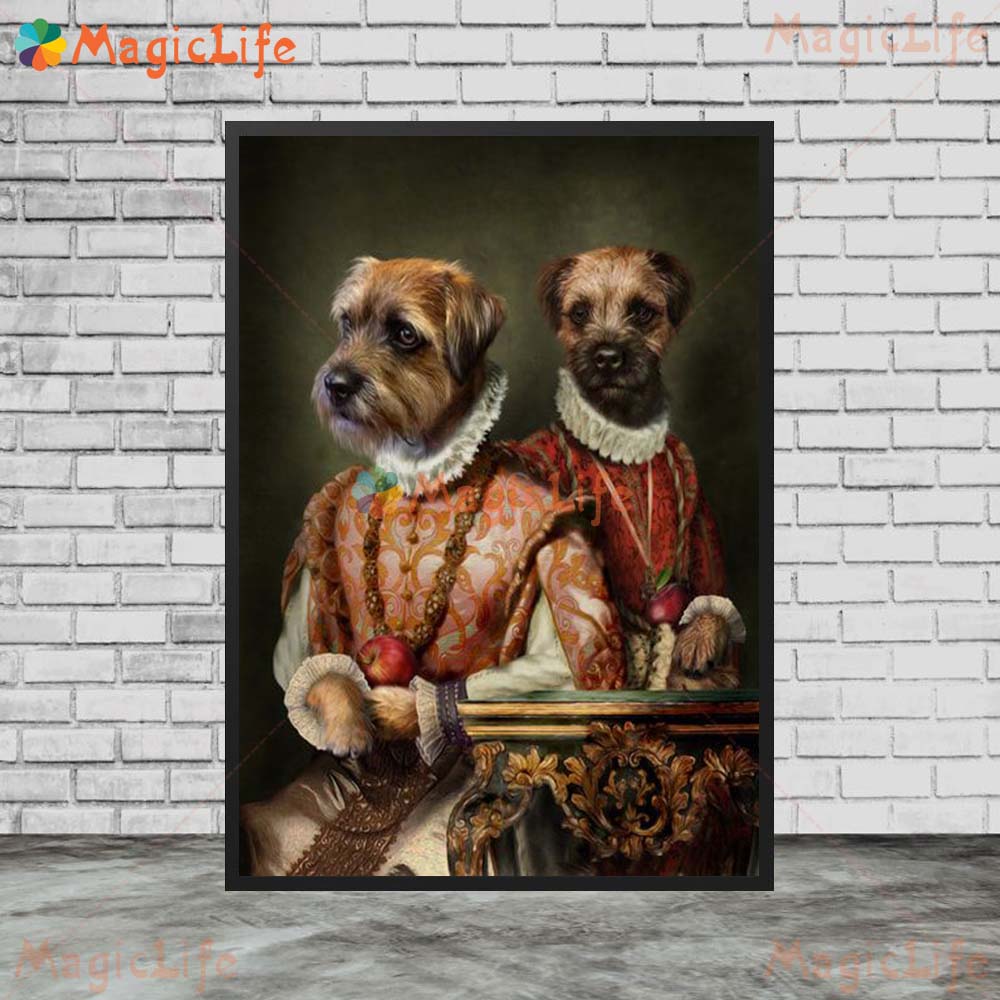 Pet Buddies - Use photos of your Favorite duos + and Personalize an Amazing Canvas Portrait!