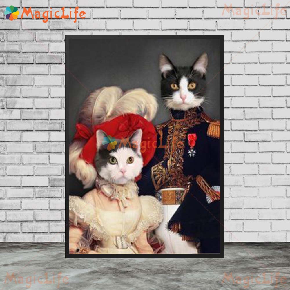 Pet Buddies - Use photos of your Favorite duos + and Personalize an Amazing Canvas Portrait!