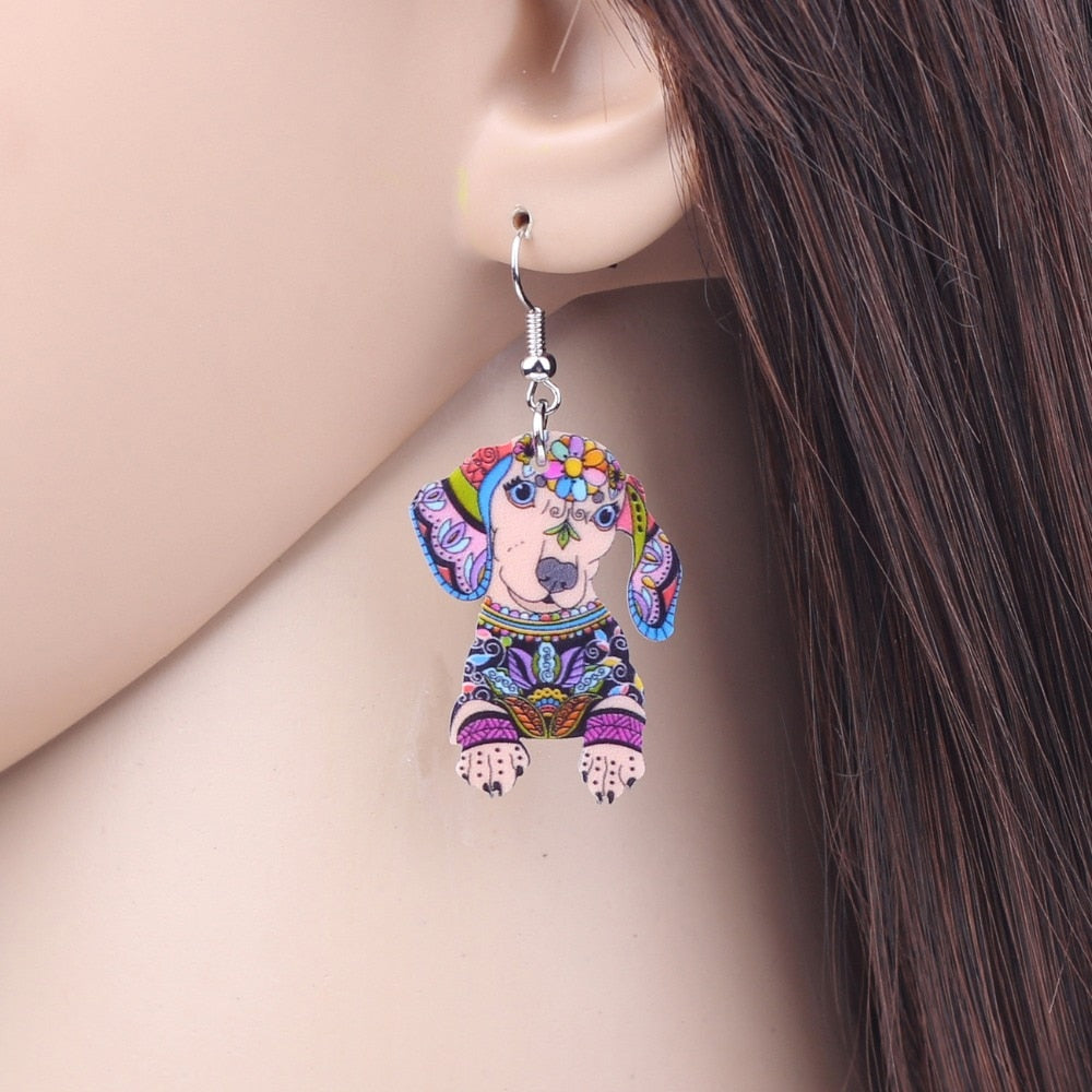 Trendy Doxie Earrings