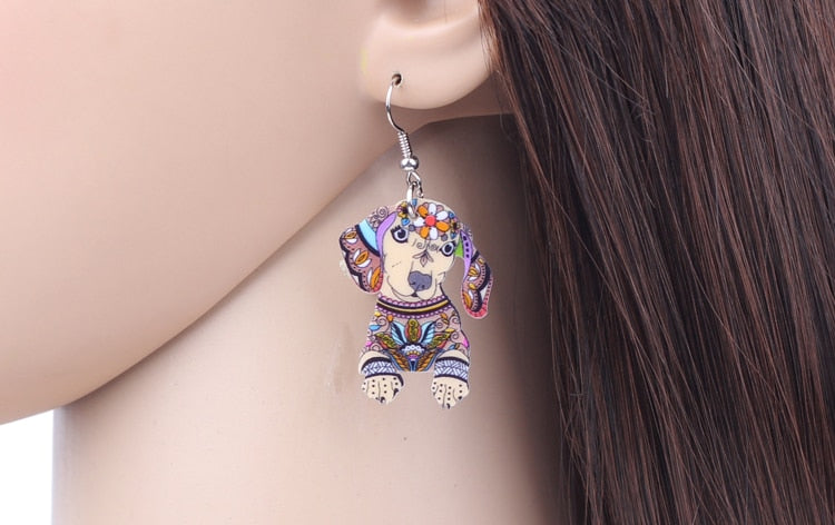 Trendy Doxie Earrings