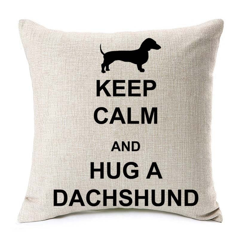 Dachshund Dog Cushion Cover - 45X45cm