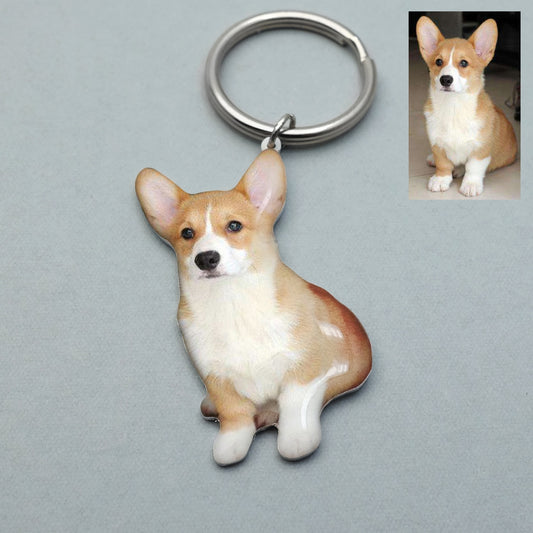 Personalized Pet Photo Keychain!