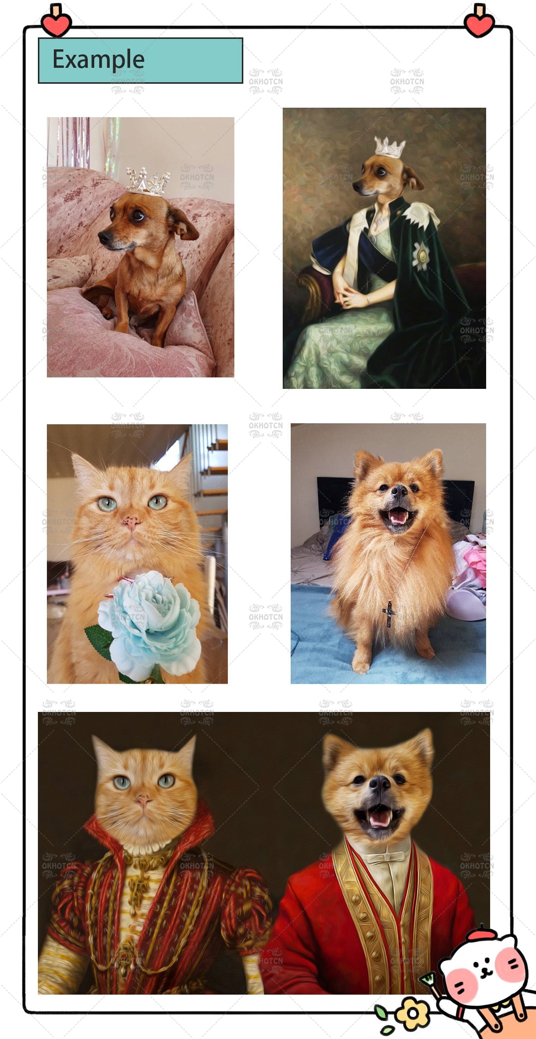 Custom Portraits - See your Pet in all their Glory!!