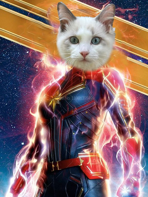 Spiderman - Ironman - Captain America = Personalized with Your Pet's photo!!!
Unbelievable and Unique!!!