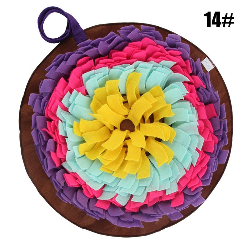 Pet Dog Sniffing Mat Find Food Training Blanket Play Toys Cat Mat for Relieve Stress Puzzle Snuffle Mat Pad