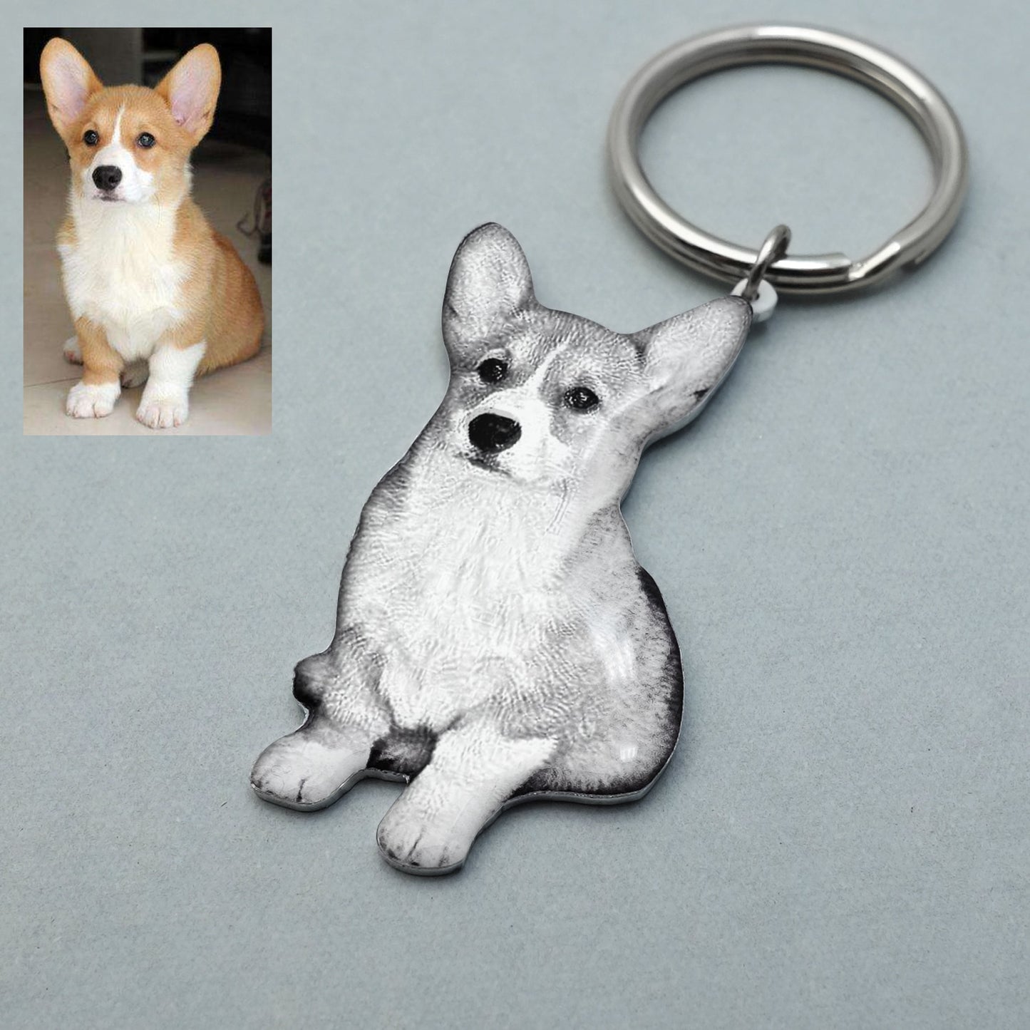 Personalized Pet Photo Keychain!