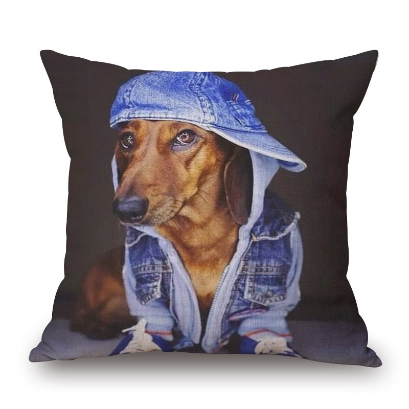 Dachshund Dog Cushion Cover - 45X45cm